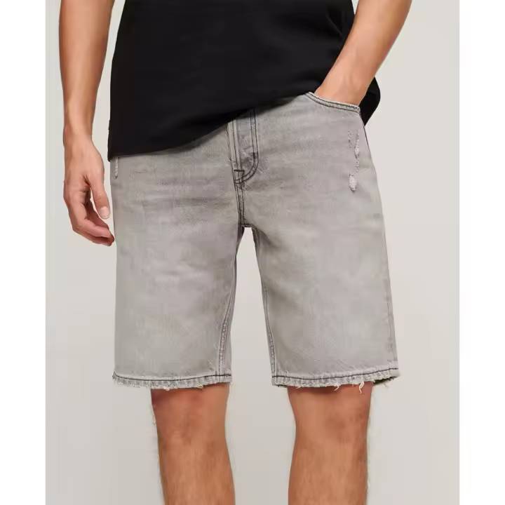 Superdry Pantalones Cortos Vintage Straight Gris - 1