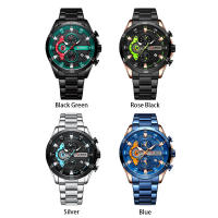 Reloj De Pulsera Curren 8402 Para Hombre Estilo Casual Y De Negocios Cronógrafo De 6 Manos Acero Inoxidable Resistente Al Agua - details 10