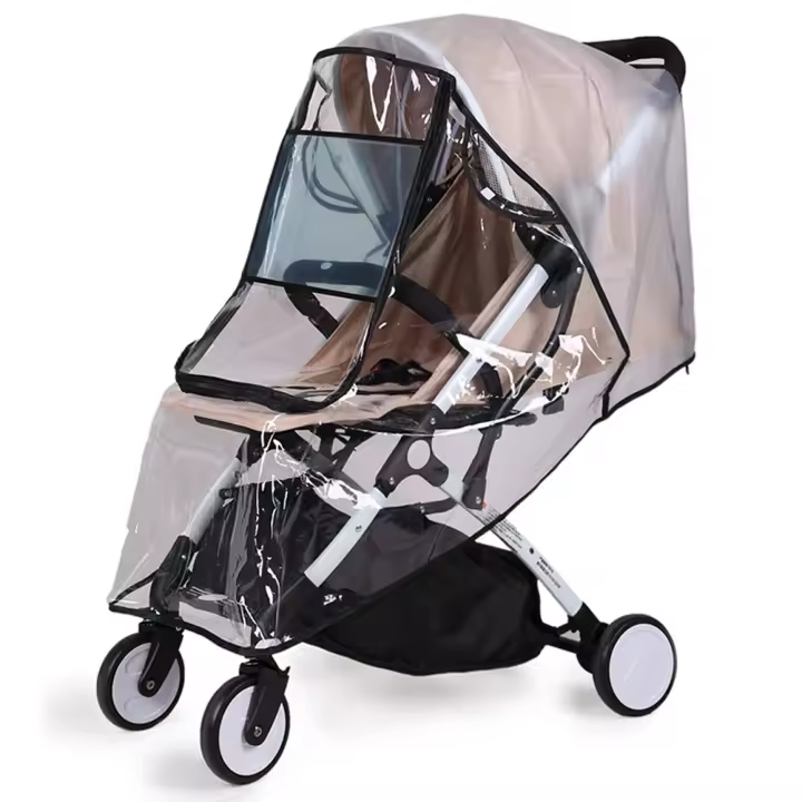 Cubierta transparente para la lluvia del cochecito, protector Universal impermeable para cochecito de bebé, cubierta para la lluvia - 1