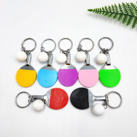 Llavero De Tenis De Mesa 1PC Pendiente De Llavero Simulación Mini Raqueta De Tenis De Mesa Adorno Para Bolsa Regalo Souvenir - details 3