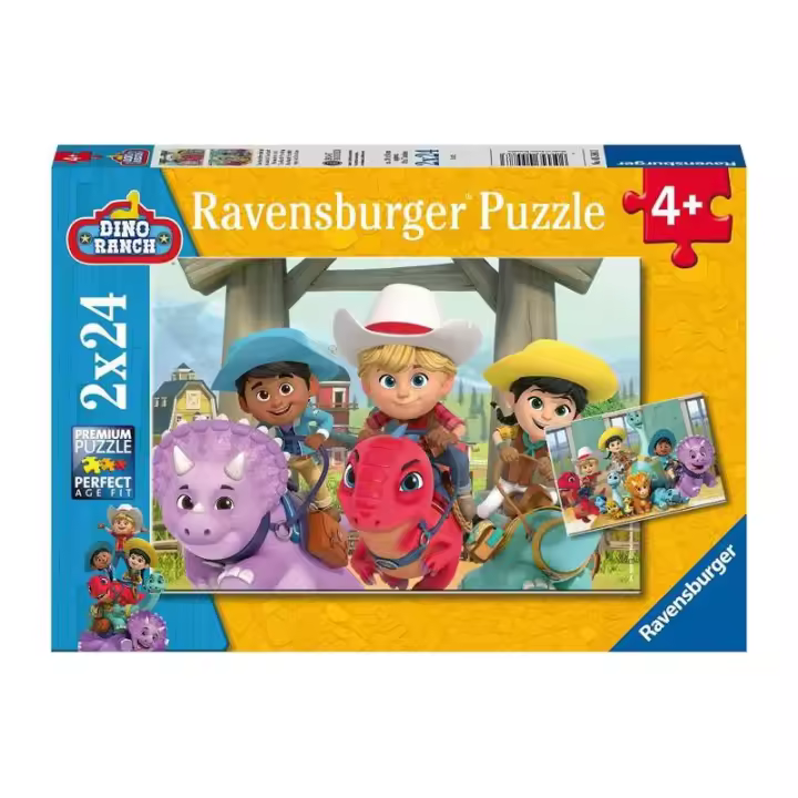 DINO RANCH PUZZLE 2X24 PIEZAS DE RAVENSBURGER - 1