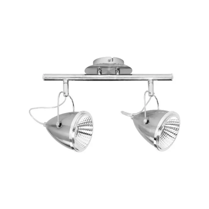 Lámpara de Techo Oliver, Metal, Plata, 35x13x26 cm - 1