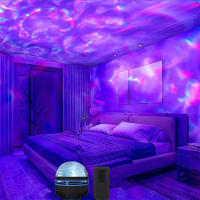 Proyector De Estrellas Galácticas LED Con Luz De Onda Ondulada USB Control Remoto Lámpara Nocturna Para Dormitorio Fiesta Teatro De Hogar - details 2