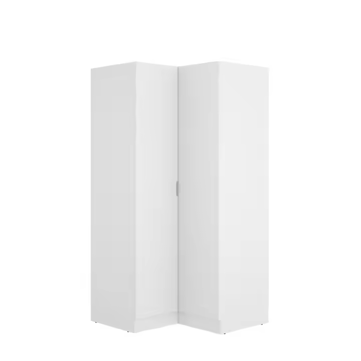 Armario Rincón con Puertas Essen Blanco - Armario Esquinero 184x90x92 cm Armario para dormitorio - Fabricado en España - Melamina Alta calidad - Somnia Descanso - 1