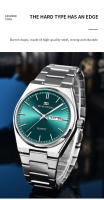 Reloj De Hombre De Lujo 2024 Nueva Colección 40mm Dial Azul Dorado Moda Correa De Acero Inoxidable Luz Nocturna Calendario Dual Reloj De Cuarzo - details 2