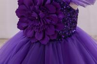 Vestido De Princesa Para Niñas Sin Mangas Vestido De Boda De Malla Con Mariposa Tridimensional Vestido De Cumpleaños Y Fiesta De Carnaval Para Niñas De 1-5 Años - details 23