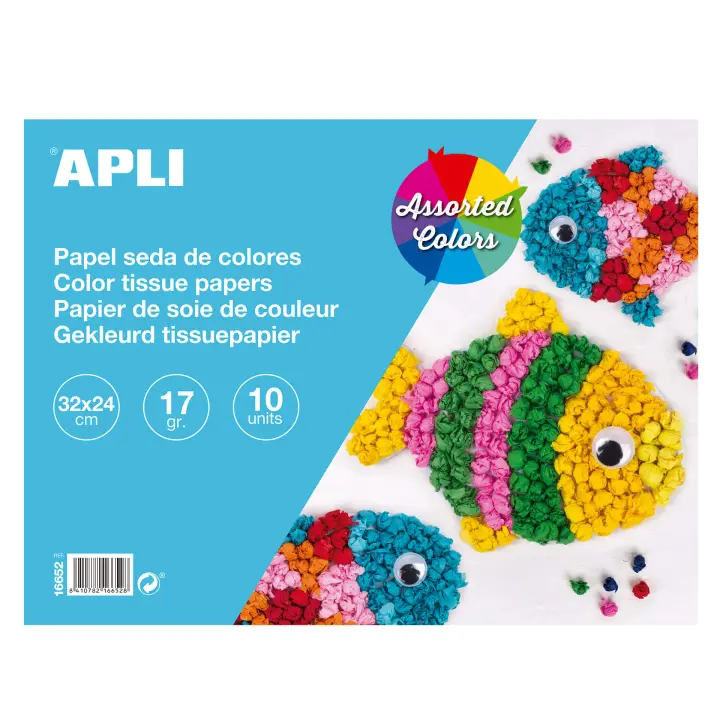 Apli Bloc papel seda surtido 32 x 24 cm 10 hojas - 1