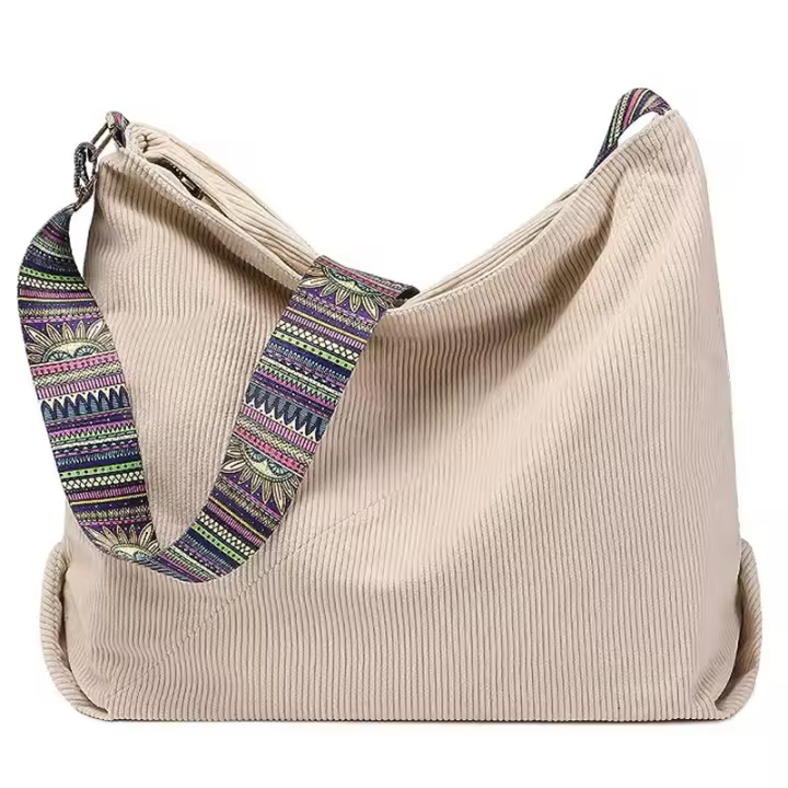 Bolposdehembroparamujer Mochila de Bandolera, Bolso de Lona Versátil y Multifunctional, Elegantes Bolsos Cruzados, Gran Capacidad Mochila Duradera para Viajes de Gran Capacidad para Mujeres Niños - 1