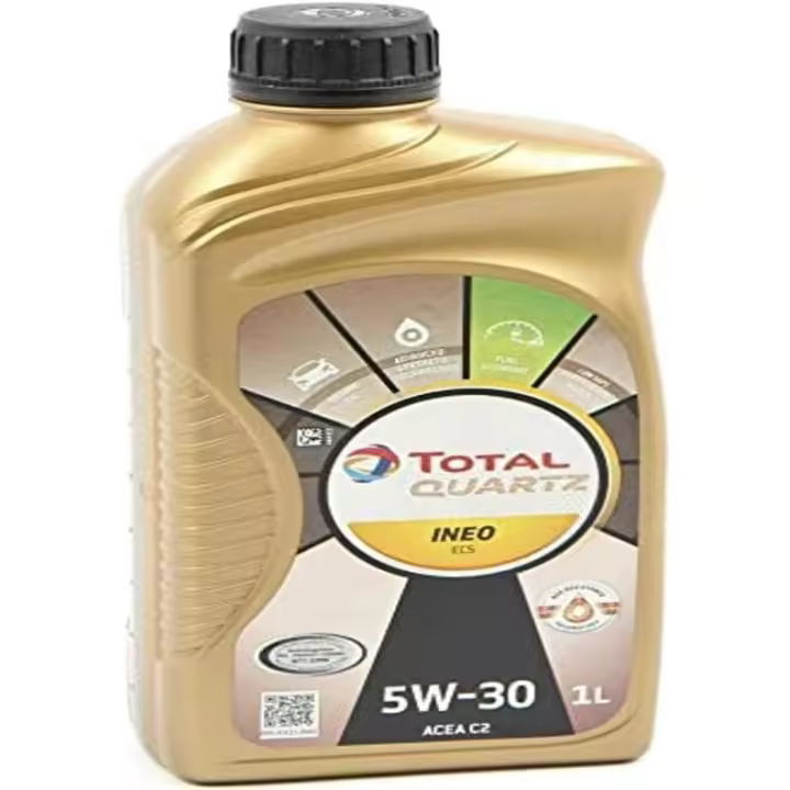 Total Quartz Ineo ECS 5 W30 sintéticos de aceite mineral para motores peugeot y Citroen, 1 L - 1
