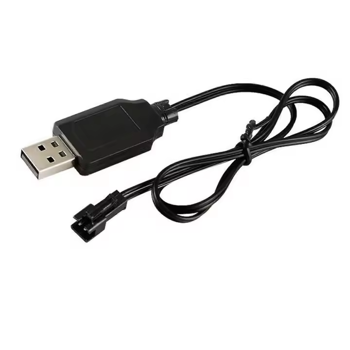 Cable de carga USB para batería de 3,7 V SM-2P, reemplazo para coche RC, avión y otros vehículos. - 1