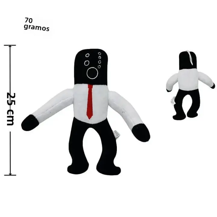 Muñeco De Peluche Skibidi Toilet Clockman Titan TV Man Speakerman Juguete De Peluche Corto Para Niños Regalos De Cumpleaños Y Navidad - 1