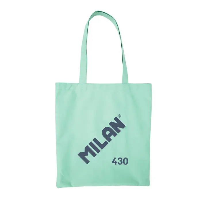 BOLSA TELA ASAS TOTE BAG MILAN SERIE 1918 VERDE - TOTTE BAG - 1