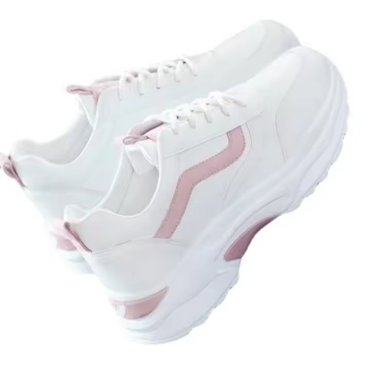 Zapatos Casuales Para Mujer Primavera/Otoño Comodidad Transpirabilidad Malla Zapatillas Planas Blancas Suela De Goma Talla Verdadera - 1