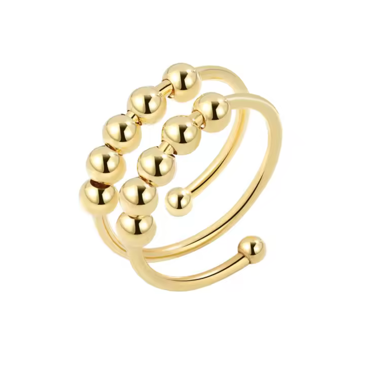 Anti-stress ring double adjustable copper - 1