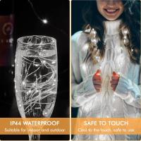6 Pack Luces Faeiras LED Operadas Por Batería Cadena De Luz Impermeable Con Hilo De Plata Para Decoración De Bodas Y Fiestas En El Dormitorio Patio Y Navidad - details 8