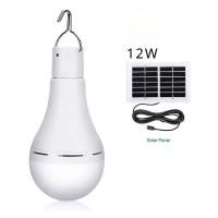Lámpara Solar De 12W Impermeable Cargada Por USB Luz De Emergencia Iluminación Solar Para Exteriores E Interiores Bombilla Solar Para Casa - details 0