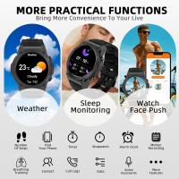 Reloj inteligente militar para hombres, pantalla AMOLED de 1,43", responde llamadas telefónicas, rastreador de actividad física con frecuencia cardíaca, oxígeno en sangre, rastreador de sueño, reloj inteligente resistente para iPhone y Android - details 7