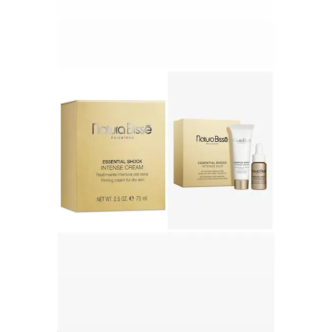 Natura Bisse Essential Shock Intense Cream reafirmante intensiva piel seca 75 ml. + SERUM RETINOL 5 ML+ CREMA REAFIRMANTE 10 ML - 1