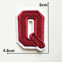 1PC Parche Bordado De Alfabeto Inglés Rojo A-Z Aplicación Para Ropa Bolsos Chaquetas Decoración De Iraón DIY Manualidades - details 17