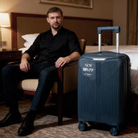 S7 STAR Juego de 2 maletas de viaje, Báscula de equipaje, Carcasa Ligera de PP, Asa con bloqueo a 3 alturas,Maleta grande, mediana y de cabina con un neceser,Trolleys,Maleta con ruedas Silenciosas giratorias para equipaje ,Cerraduras de combinación - details 11