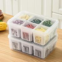 Caja De Almacenamiento Para Verduras Y Frutas Organizador De Cocina Plástico Frescorrefrigerador Para Cebolla Ajo Pimienta Y Alimentos - details 7