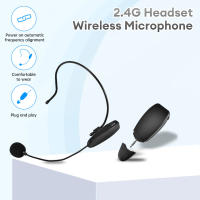 Set De Micrófono Inalámbrico 2.4G Con Transmisor Y Receptor Para Amplificador Y Altavoz De Voz Adecuado Para Enseñanza Y Guía Turística - details 0
