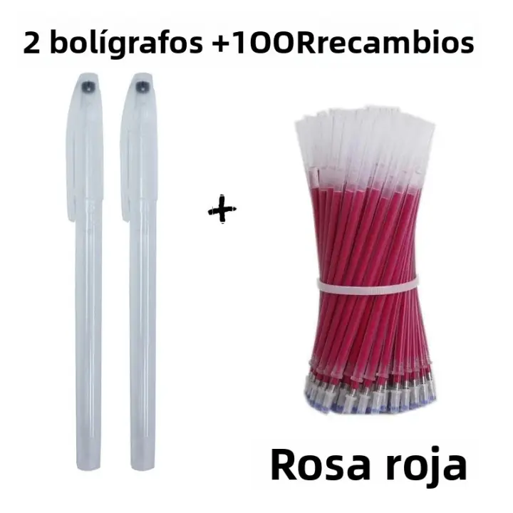 Set De 102 Marcadores De Tela Con Tinta Gel Desaparecible a Alta Temperatura Para PU Cuero Y Textil Marcador De Costura Erasable - 1