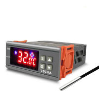 Controlador De Temperatura Digital 7016A 24V/110-220V 30A Con Termostato De Alta Potencia Para Calentamiento Y Enfriamiento Sensor NTC - details 1