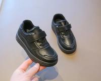 Tenis Deportivos Niños Niñas Primavera/Otoño Nuevos Zapatillas Casuales Cuero Suela Suave Hombre Mujer Niños Pequeños Zapatos Blancos - details 15