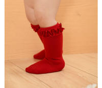 Calcetines De Encaje Para Bebés Y Niñas Infantiles Algodón Suave De Color Sólido Con Flor Adecuados Para Navidad Talla Grande Para 0-3 Años - details 7