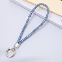Lanyard De Lujo Para Móvil Con Diamantes Llavero De Cadena De Equipaje Colgante DIY Antipérdida Para Adultos Material De Poliéster - details 11