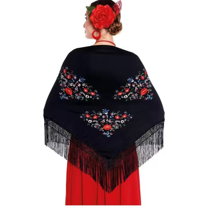 Mantón Negro Bordado (Partilandia) - 1