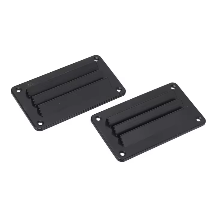 1par De Ventilación De Baño Y Oficina Para RV Accesorios De Barco Y Yate Louver Negro Grille De Salida De Ventilación Profesional - 1