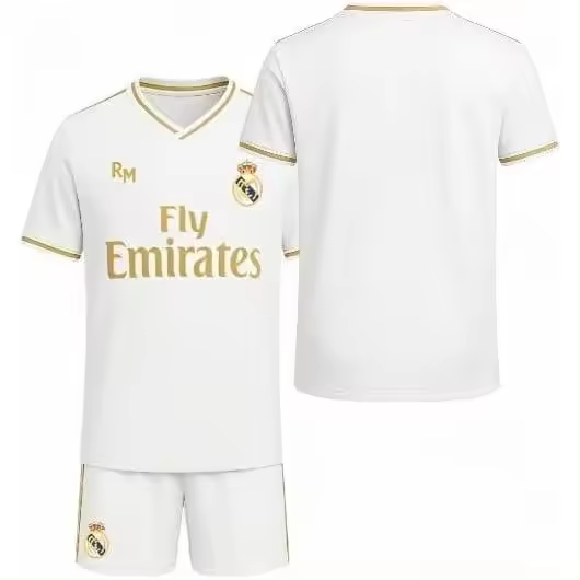 Camiseta Real Madrid 19/20 Blanca | Primera Equipación Oficial con Detalles Dorados - 1