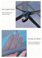 BOPORO Tienda de Poste de Aluminio Impermeable para Camping Al Aire Libre - details 10