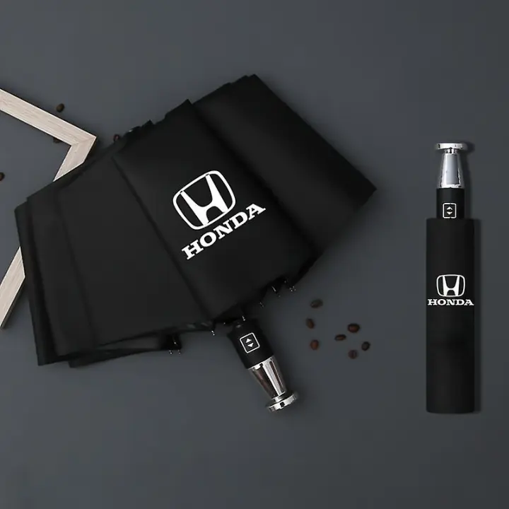 Lluvia a prueba de viento 10-Bone Auto Logo Umbrella - 1