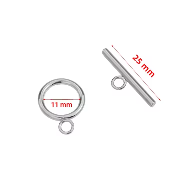 5 Sets De Cerraduras De Interruptor OT Para Fabricación De Joyas Pulseras Y Collares Suministros De Metal Inoxidable - 1