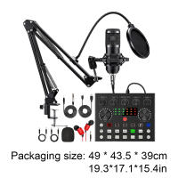 BM800 V8 Tarjeta De Sonido Profesional Micrófono De Condensador Para Estudio Cantar Karaoke Podcast Grabación Streaming Vivo - details 8