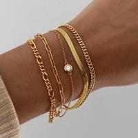 Nuevo Set De 6 Pulseras De Color Oro Bohemio Retro Para Mujer Cadena Cubana Gruesa Joyería De Calidad Regalos De Moda 2023 - details 6