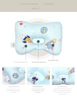 Almohada para cama de bebé Tree House, antiperforación de cabeza, tamaño mediano, para bebés de 0 a 3 años, de algodón puro. - details 1