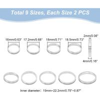 Anillos Largos De Acero Inoxidable 18pcs Anillos Vacíos Para Inlay Hechos a Mano Anillo Core Redondo Para Boda Promesa - details 3