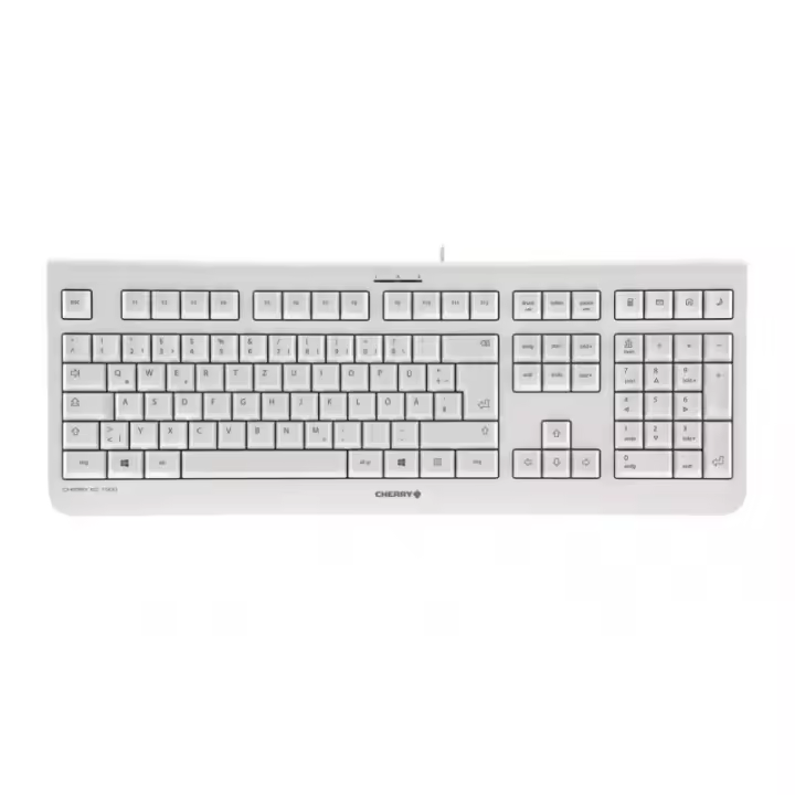 Teclado con cable CHERRY KC 1000, gris claro - 1