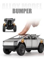 Modelo De Camión Tesla Cybertruck 1/24 En Aleación De Metal Juguete De Simulación Con Sonido Y Luz Vehículo Off-Road Para Niños - details 5
