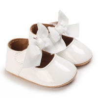 Zapatos De Princesa Para Bebé Niña En Lace Blanca Mocasines Con Lazo Y Borde Antideslizante De Goma Primera Calzado Para Caminar - details 71