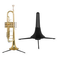 Soporte De Trompeta Portátil En Negro Accesorio De Instrumento De Cobre Trípode Plegable Con Piernas Removibles Y Estable - details 3
