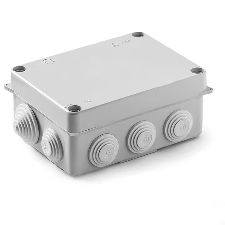 CABLEPELADO Caja estanca | Tapa con tornillos | Con conos | Libre de halógenos | Fácil montaje | Protección IP55 | AcquaBOX | Alta resistencia al impacto | Medidas 153x110x63 cm | Gris - 1