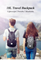 Mochila De Senderismo Naturehike 18L Ultraligera Plegable Y Impermeable Para Viajes Exterior Portátil Para Hombres Y Mujeres Camping Pequeña Mochila Azul Gris Negro - details 0