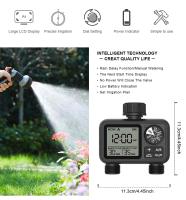 Nuevo Timer De Agua Digital Con 2 Salidas Control Independiente Programación Ajustable Instalación Fácil Riego De Jardín Y Césped - details 7