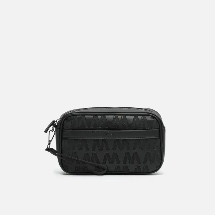 Herald neceser con asa de mano con estampado monograma - 1