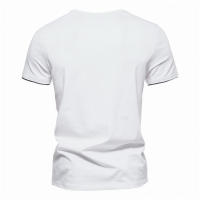 Camiseta De Hombre Verano Henley V-cuello Manga Corta Casual Ajustada Basic Fitness Deportiva Transpirable Top - details 6